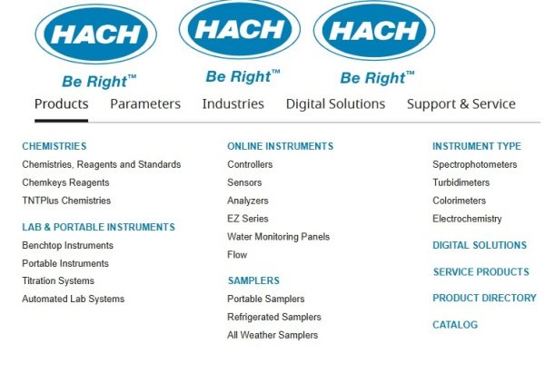 HACH PRODUCTS محصولات حک آمریکا LAB INSTUMENTS