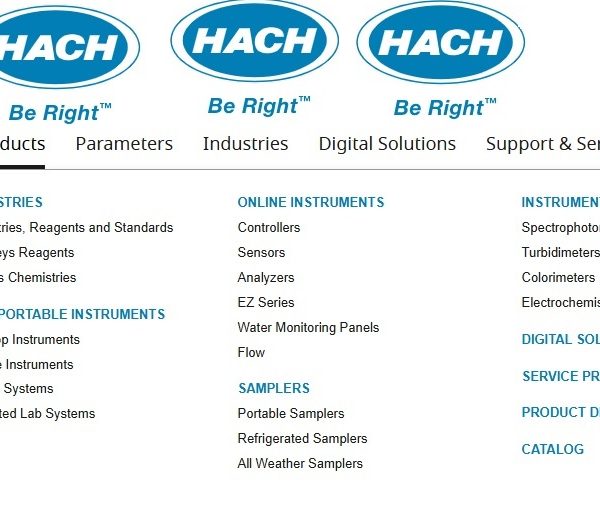 HACH PRODUCTS محصولات حک آمریکا LAB INSTUMENTS