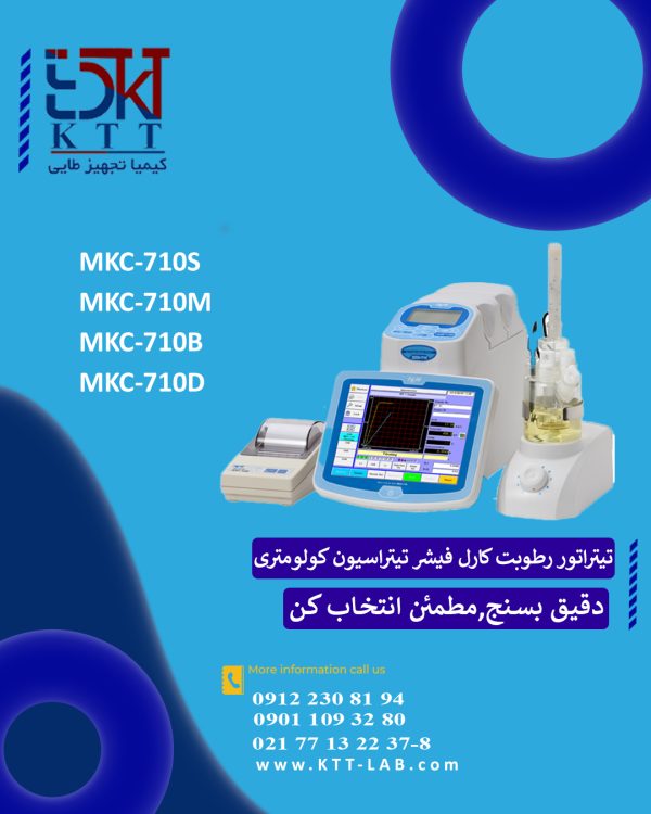 قیمت وفروش ویژه تیتراتور رطوبت کارل فیشر (انواع تیتراسیون کولومتری)از کمپانی KEM